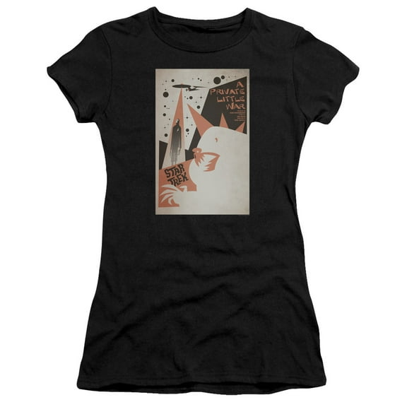 Star Trek Tos Episode 48 Junior Women's Sheer T-Shirt Black