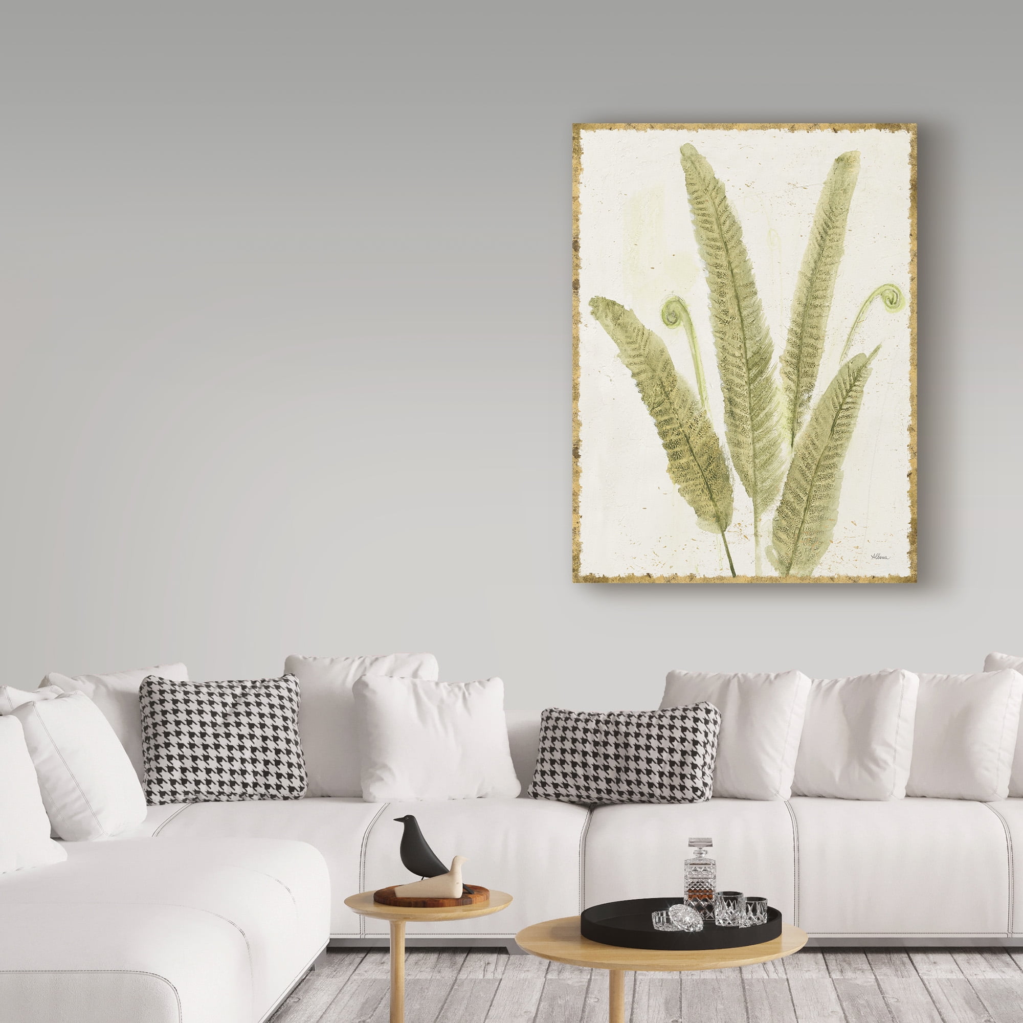 Trademark Fine Art 'Forest Ferns II v2 Antique' Canvas Art by Albena Hristova