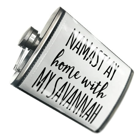 

NEONBLOND Flask Namast ay Home With My Savannah Simple Sayings