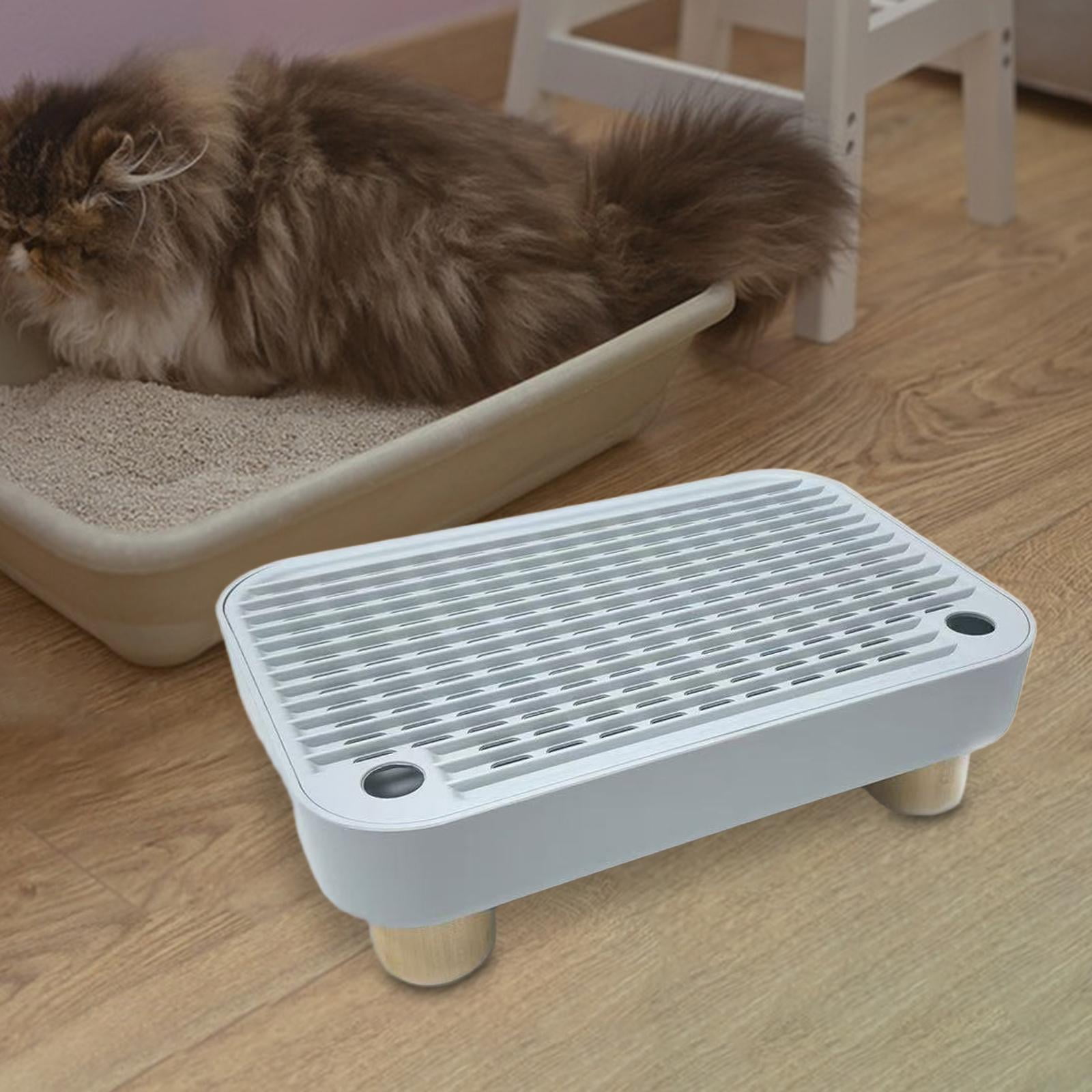 Litter Mat Pellets Catcher Pet Supply with Litter Trapping Surface for Small and Elderly Felines