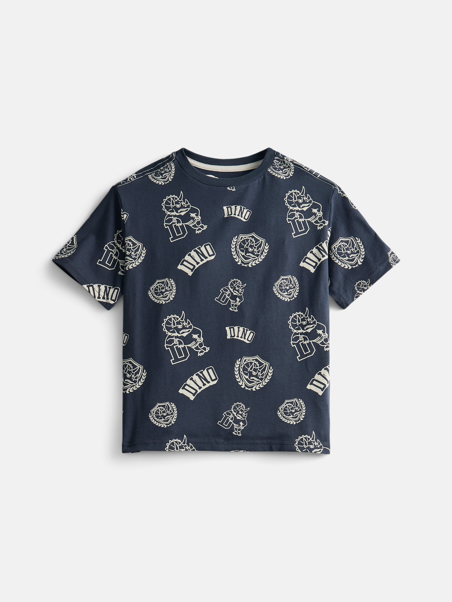 Wonder Nation Little Boys' Crewneck Tee with Short Sleeves, 3-Pack, Sizes 4-10