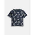 thumbnail image 2 of Wonder Nation Little Boys' Crewneck Tee with Short Sleeves, 3-Pack, Sizes 4-10, 2 of 3