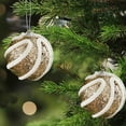 thumbnail image 4 of Fiudx Adornos Colgantes para Árbol de Navidad, Adornos de Espuma con Lentejuelas, Juego de Bolas Brillantes, Decoración Festiva para El Hogar, Fáciles de Colgar, Reutilizables, Tamaño 8 X 8 Cm, Juego, 4 of 5