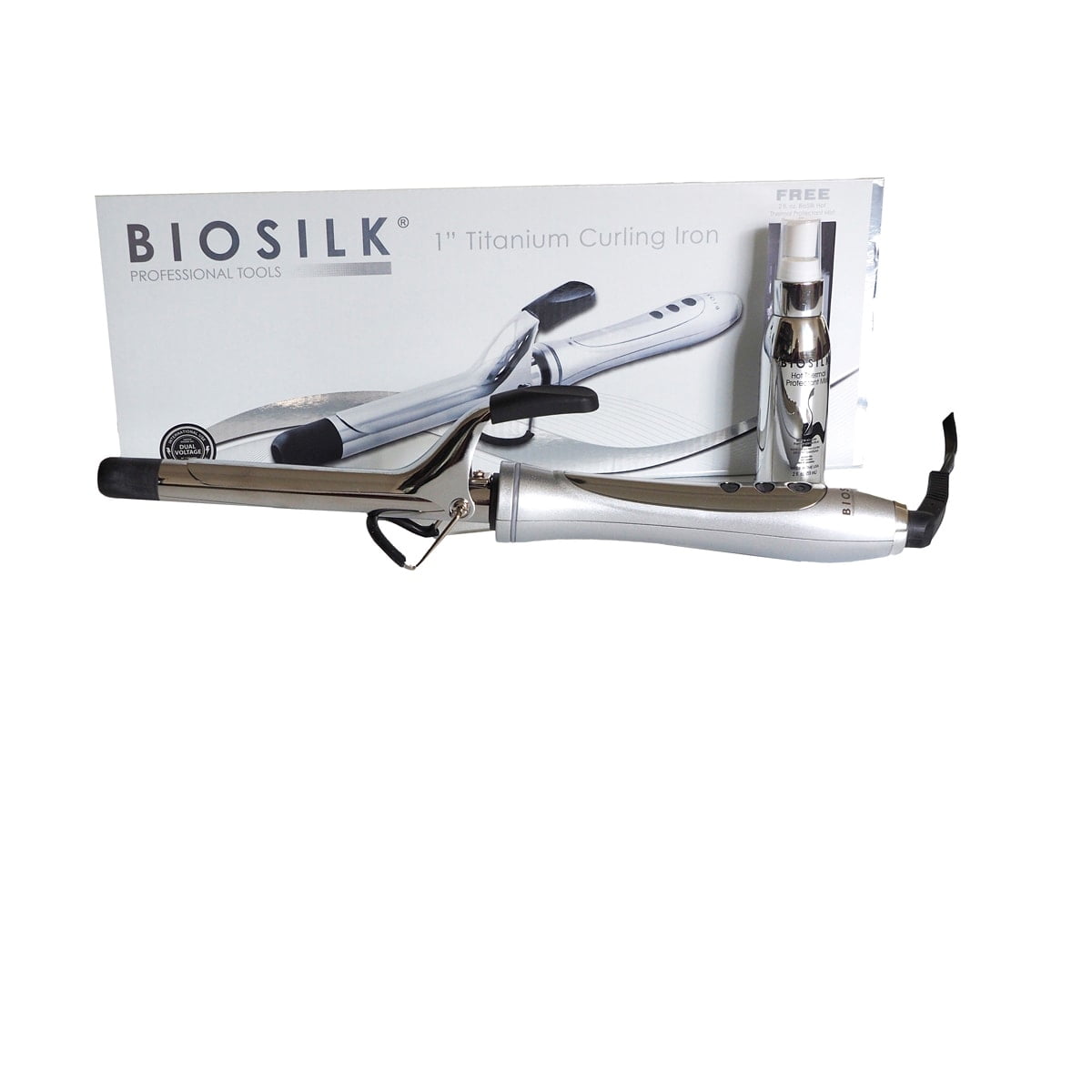 Biosilk titanium curling outlet iron