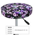 thumbnail image 4 of Hirioo Pink purple rainbow flower butterfly for Round Bar Stool Seat Covers Washable Stool Cushion Slipcover Elastic Bar Chair Covers for 12-14 Inch Chair-13 inch, 4 of 7