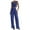 Blue, variant on Women's Elegant Solid Color Casual Suit Vest and Trousers Set