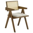 thumbnail image 5 of Side Dining Chair Armchair, Set of 2, Gray, Faux Leather, Wood, Bar Pub Cafe Bistro Dining Kitchen Hospitality Restaurant, Modern Contemporary, HB37225, 5 of 10