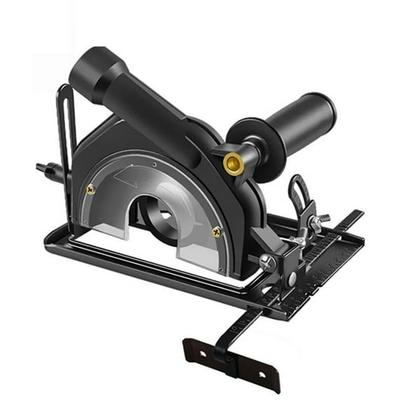 Hand Angle Grinder Converter to Cutter Base Bracket 0-40mm Depth Slotting Stand Tools for 100-125MM Angle Grinder,1 X Angle Grinder To Cutter Base Accessory Set,Black