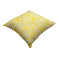 thumbnail image 5 of TreeWool (Pack of 2) Damask Accent Decorative Cotton Throw Pillow Covers (16 x 16 Inches, Yellow), 5 of 6