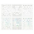 thumbnail image 1 of 6 hojas de pegatinas para uñas, pegatinas autoadhesivas para decoración de uñas, decoraciones de manicura DIY de estrellas para mujeres y niñas, 1 of 6
