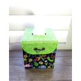 thumbnail image 4 of Fabric Covered Tissue Box Holder, Kid's Bedroom Decor, Neon Green and Cute Bugs, 4 of 7