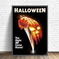 thumbnail image 1 of Póster de Michael Myers, pintura en lienzo de película de Halloween, arte de pared para dormitorio de niño, sala de estar imagen para, dormitorio, decoración del hogar, regalo, 1 of 4