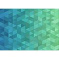 thumbnail image 1 of Ahgly Company Machine Washable Indoor Rectangle Transitional Medium Spring Green Area Rugs, 2' x 5', 1 of 7