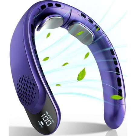 

2024 New Quad-Core USB Neck Fan Turbine Vaneless Design Easy Simple Control and Carry for Outdoor Portable Portable Summer Gift