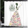 thumbnail image 3 of Ambesonne Vintage Shower Curtain, Love Country Romance Print, 69"Wx70"L, Pale Coffee, 3 of 4