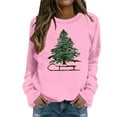 thumbnail image 2 of Christmas Tree Sweatshirts for Women 2025 Long Sleeve Crewneck Xmas Holiday Graphic Sweatshirt Pullover Tops, 2 of 5