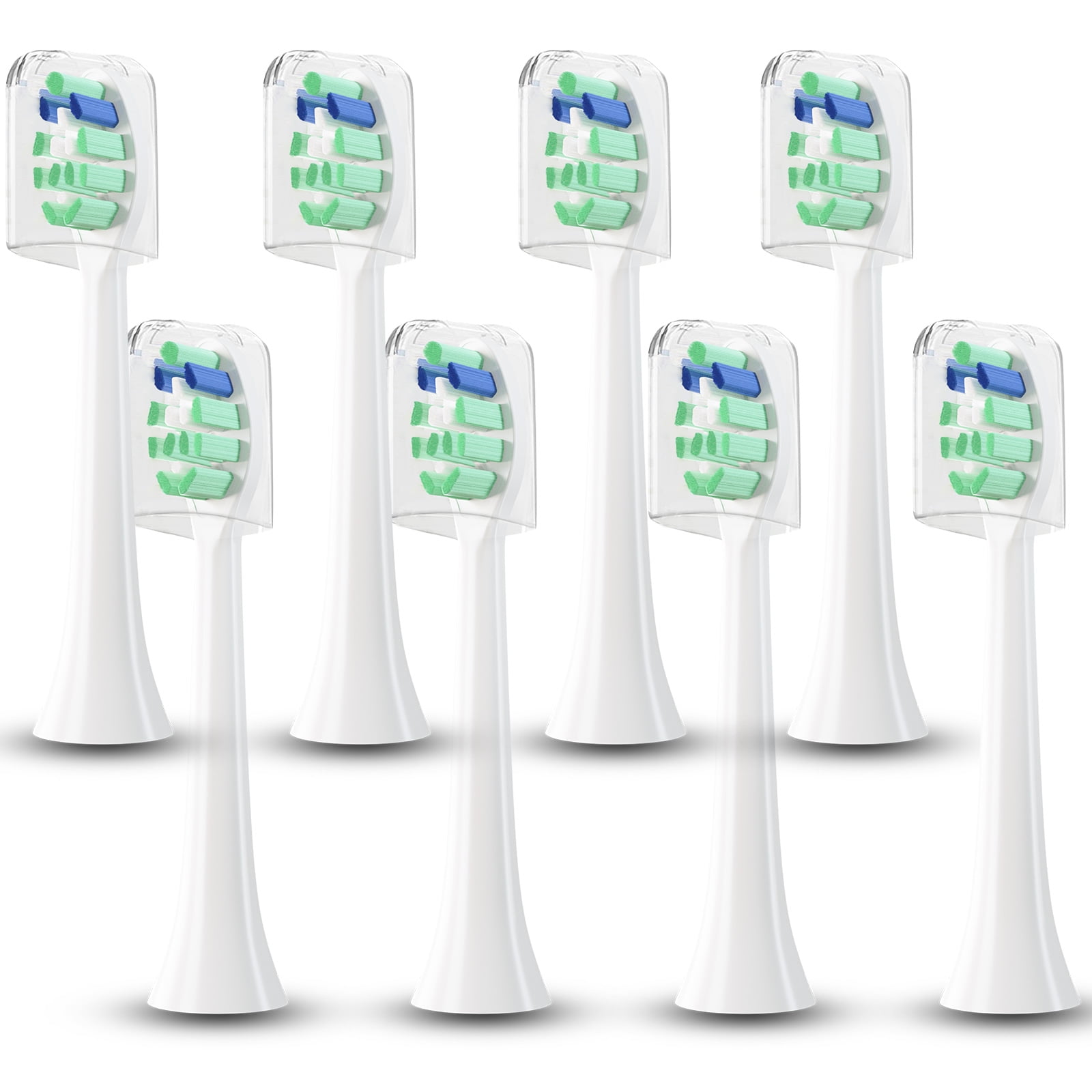 Sonicare Electric Toothbrush Replacement Heads Compatible with All Phillips Sonicare Click-on Handles, 8 Pack