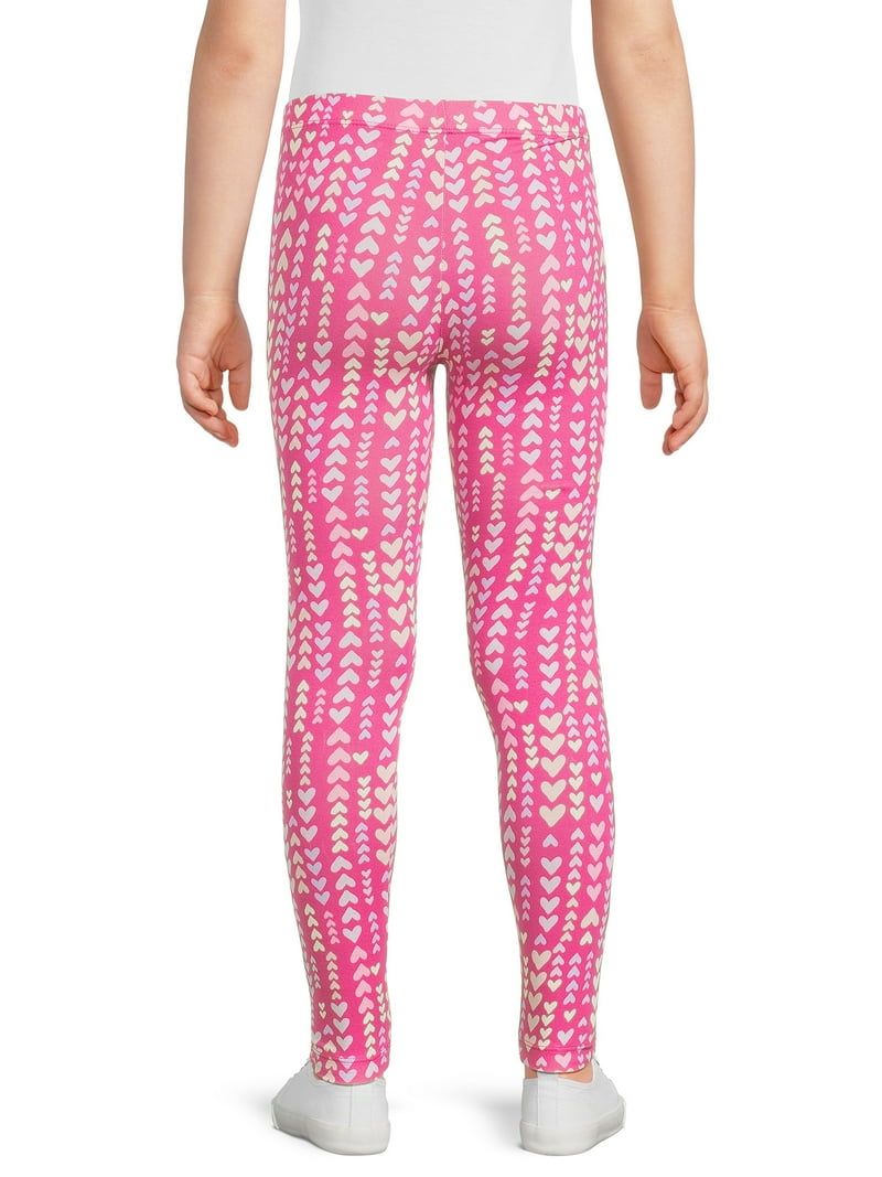 【WONDER WONDER】Jacquard Rose Banding Bootcut Leggings PT Wonder Nation Girls Kid Tough Leggings, 3-Pack, Sizes 4-18