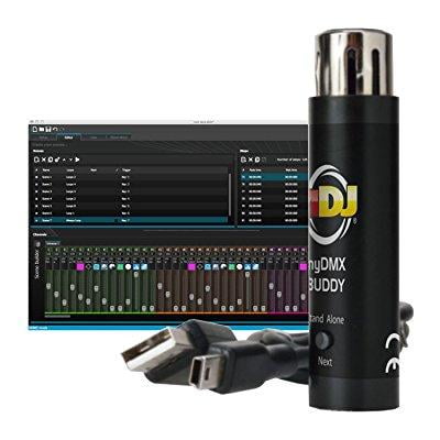 american dj mydmx buddy usb computer software led dmx light controller