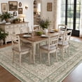 thumbnail image 3 of SIXHOME 6'x9' Vintage Medallion Floral Area Rug, Soft Low Pile Non Slip Washable Indoor Rugs for Living Room, Bedroom, Dining Room, Green, 3 of 8