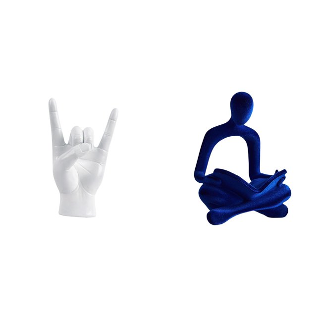 Estatua De Pensador Con Gesto Abstracto Creativo De La Mano, Escultura De Figura Humana, Adorno Artístico Para Apartamento, Dormitorio, Restaurante, Oficina, Bar, Decoración De Bodas