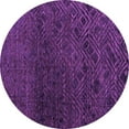 thumbnail image 1 of Ahgly Company Indoor Round Abstract Purple Modern Area Rugs, 8' Round, 1 of 4
