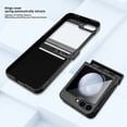 thumbnail image 4 of Dteck for Galaxy Z Flip 6 Case with Hinge Protection & Kickstand & Wireless charging & Bulit-in Outer Screen Protector, Full Body Rugged Cover Non-Slip Case for Samsung Galaxy Flip 6 5G,Black, 4 of 7