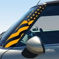 thumbnail image 1 of US Flag Pillar Vinyl Decals for 2nd Gen MINI Cooper R55 R56 R57 - Set of 2 - Choose Color - [GOLDEN YELLOW], 1 of 1