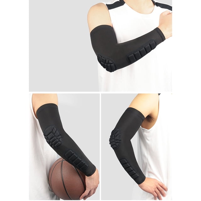 Manga de codo acolchada, brazo comprimido, protector de antebrazo, Mangas de tirador deportivo, almohadillas protectoras, soporte para fútbol, baloncesto, voleibol