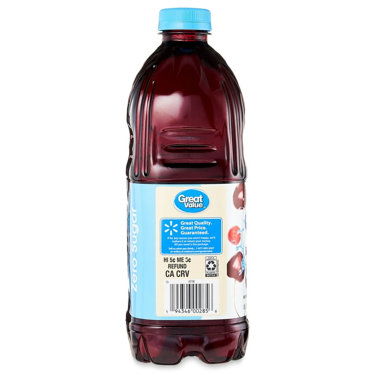 Great Value Cranberry Black Cherry Juice Cocktail 64 fl oz with