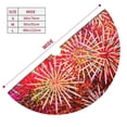 thumbnail image 3 of Lsque Fireworks Print Christmas Tree Skirt, Tree Skirt with Ties or Velcro, Perfect for Holiday Decorations, Halloween, and New Year-30", 3 of 7