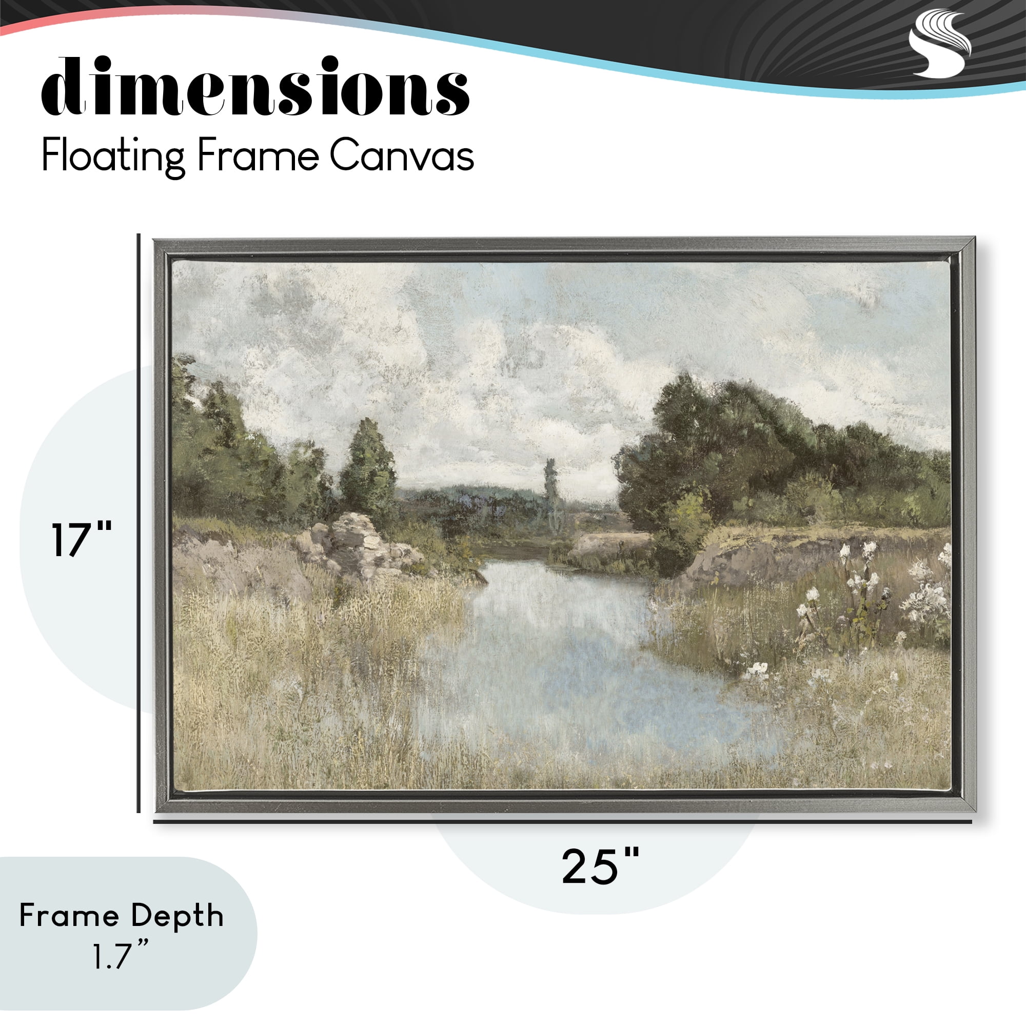 Stupell Industries Dawn At The Shore Gray Framed Floater Canvas Wall Art, design by Christy McKee