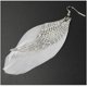 thumbnail image 3 of boucles D'oreilles En Plumes D'ailes D'ange Bohemian White Feather Dangle Eardrop Ligero Drop Dangler Ornements Exquis Faits La Main Bijoux, 3 of 5
