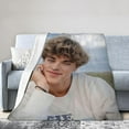thumbnail image 4 of Super Soft Throw Blanket Gavin Casalegno and Jeremiah Actor Fisher Throw Blanket Fuzzy Blankets Bed Couch Decor for Men Women Adult Nap Bedroom Office Sofa Living Room Bedroom 30x40 in, 4 of 6