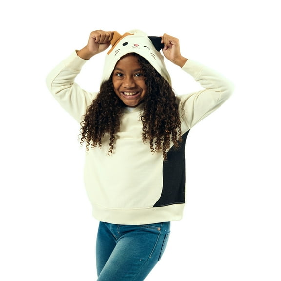 Squishmallows Cam Girl's White Long Sleeve Cosplay Hooded Sweatshirt-8