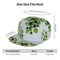 thumbnail image 6 of Balery Baseball Cap Flat Bill Hats for Men Adjustable Size for Running Workouts and Outdoor Activities All Seasons Dad Hat(Watercolor Green Leaves ), 6 of 9