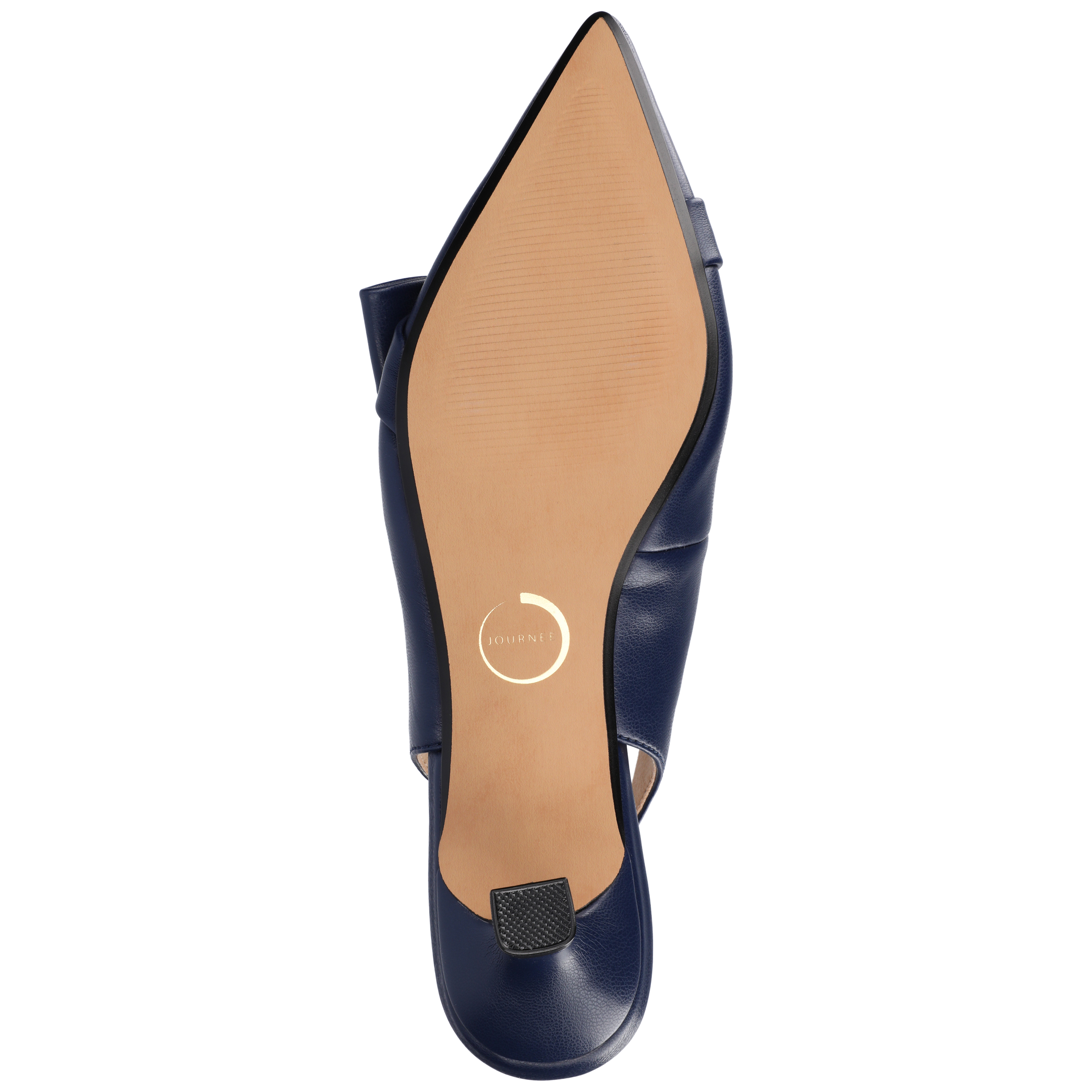 Journee Womens Paloma Sling Back Pointed Toe Kitten Heel Pumps