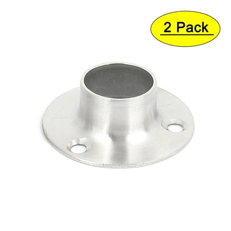 

Unique Bargains Closet Hanging Rail Rod End Flange Support Bracket Socket 2pcs for 19mm Dia Pipe