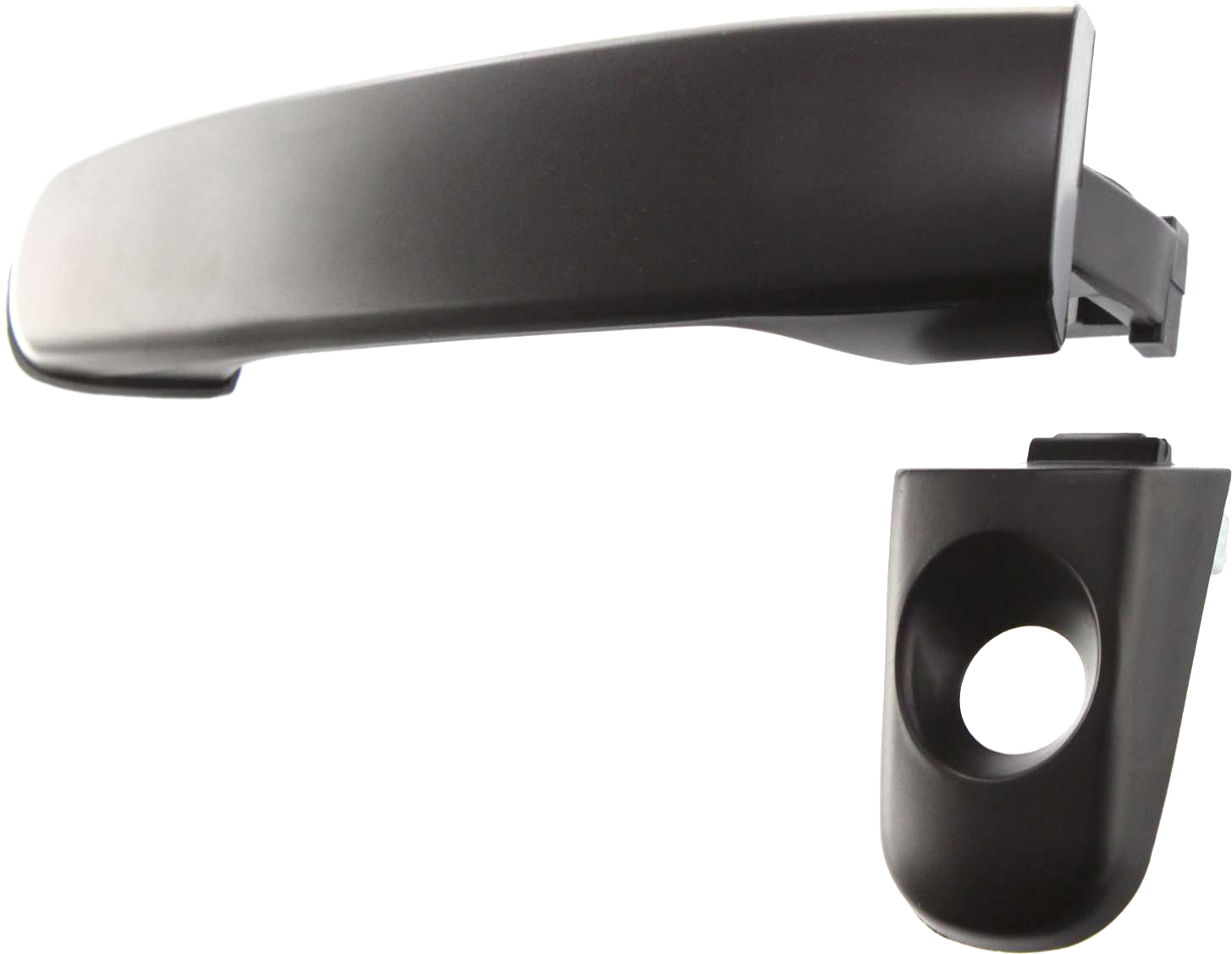 Replacement ARBC462138 Exterior Door Handle Compatible with 2004-2008 Chevrolet Malibu 2005-2009 Equinox Front, Left Driver Smooth Black