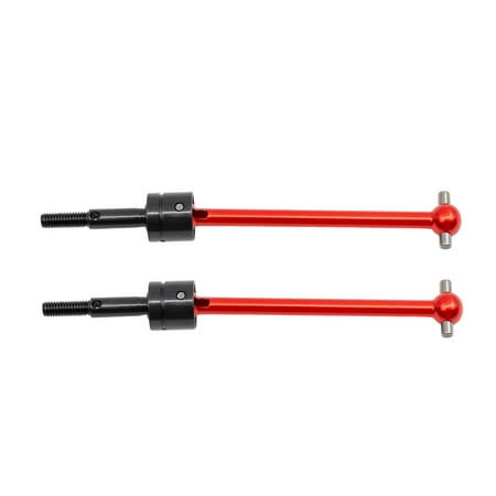 2 Pieces Metal RC Car Drive Shaft DIY Accessories CVD Drive Shaft for TT02B 1/10 Scale Car Vehicles Truck Crawler Red