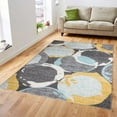 thumbnail image 2 of LBaiet 2' x 3' Gray and Yellow Rectangular Scatter Area Throw Rug, 2 of 4