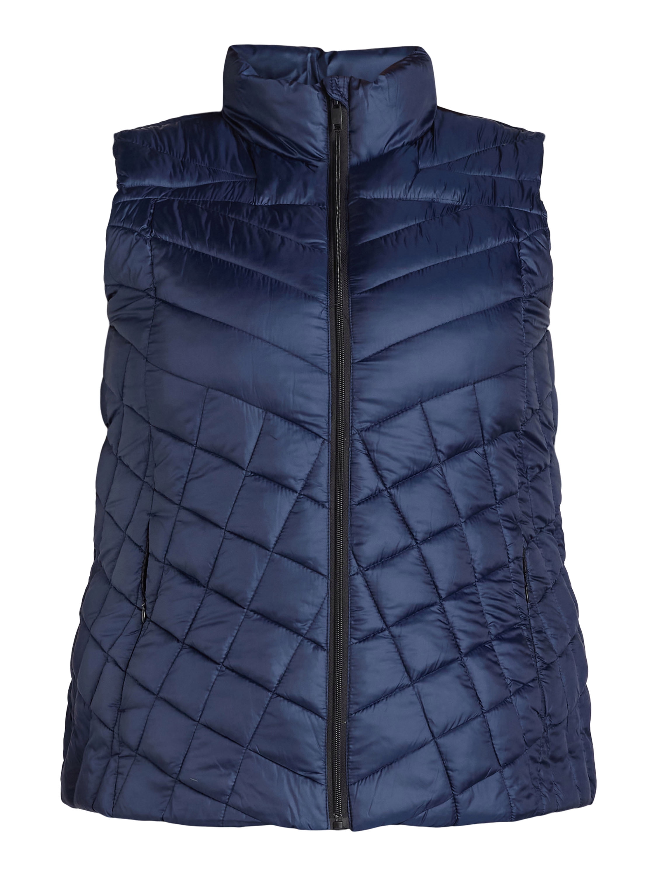 Big Chill Women's Chevron Quilted Puffer Vest, Midweight, Sizes S-3X