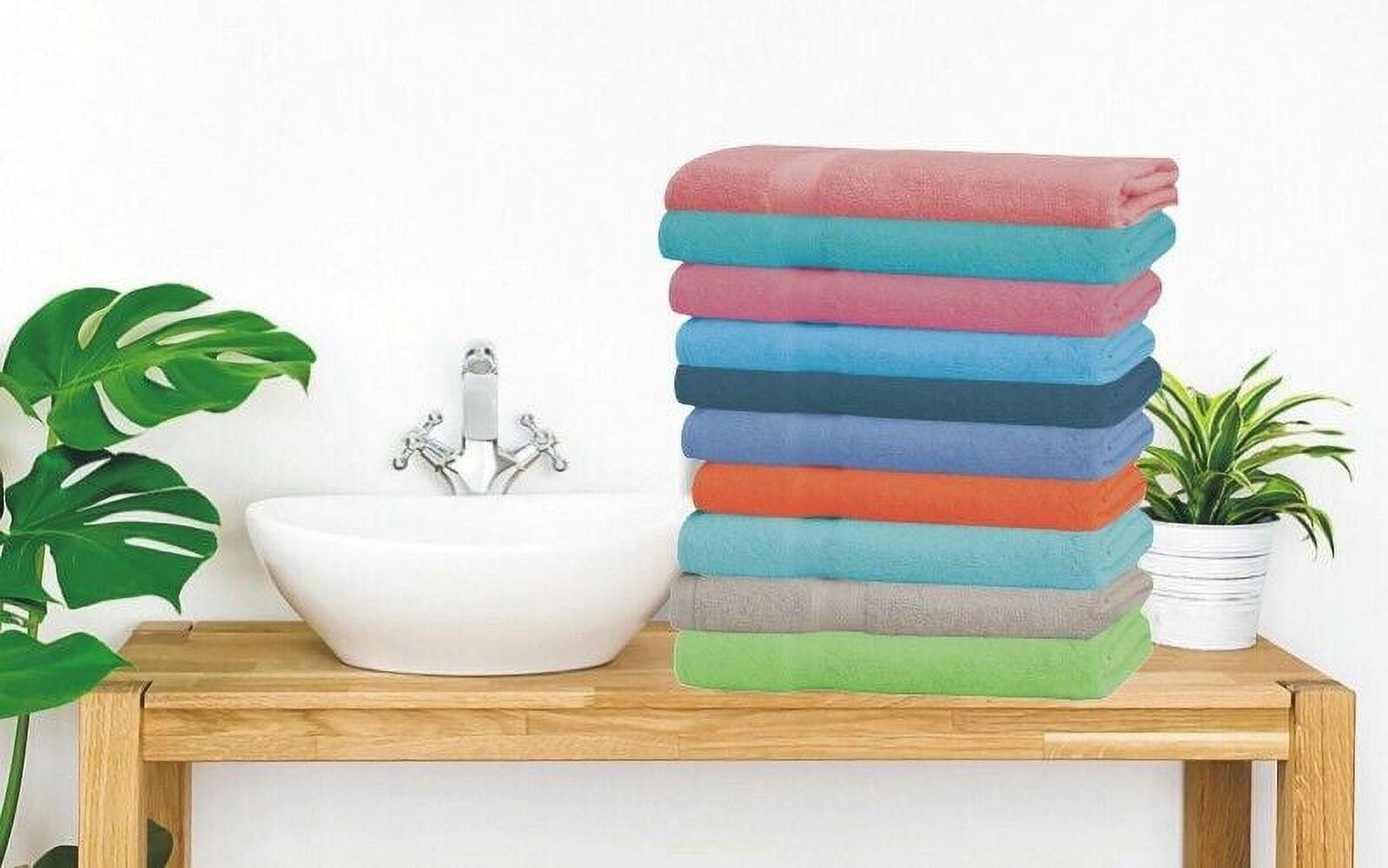 Luxury Combed Cotton Bath Towels Set 27x54 Inch Super Absorbent 500 GSM