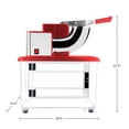thumbnail image 5 of Electric Ice Crusher Machine, 250W Dual Blade Slushie Maker with 39L Bin, Heavy-Duty for Commercial Use (Red) by Great Northern Popcorn, 5 of 11