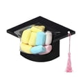 thumbnail image 4 of Graduation Cap Candy Money Holders Gift Box Graduation Centerpiece Party Flower Clear, 4 of 8