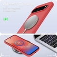 thumbnail image 2 of KOMI for Google Pixel 9 Pro XL Case, Silicone Phone Case with 1 Screen Protector, Soft Anti-Scratch Microfiber Lining, Full Body Shockproof Slim Cover Support Wireless Charging, Orange, 2 of 5