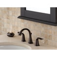 thumbnail image 4 of Delta Faucet Lahara Widespread Bathroom Faucet 3 Hole, Bronze Bathroom Faucet, Diamond Seal Technology, Metal Drain Assembly, Venetian Bronze 3538-RBMPU-DST, 4 of 4