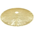 thumbnail image 3 of CNKOO Gold Christmas Tree Skirt  36 Inch Sequin Pink Double Layers Tree Mat for Party Decorations, 3 of 6