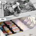 thumbnail image 3 of Black White Drawer Dividers Organizer Separators Expandable - Bamboo 4-Pack Adjustable Drawer Organization Inserts for Clothes, Kitchen Utensils, and Dresser, 3 of 5