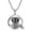 Silver Color, variant on Hip Hop Bling14K Yellow Gold Shut Up Round Pendants Necklaces for Men Jewelry A004